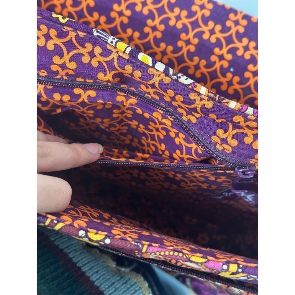 Vera Bradley Retired Safari Sunset Attache Shoulder Messenger Bag